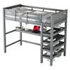 Merax Etagenbett Hochbett 90x200 cm, Kinderbett mit Produktbild-Vorschau 5
