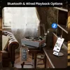 Retro-Walnuss Bluetooth-Plattenspieler Turntables mit 4 Produktbild-Vorschau 5