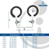 tecuro Doppel-Rohrschelle Ø 22 mm, mit Schallschutzeinlage, Produktbild-Vorschau 3