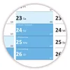 XXL Wandkalender DIN A0 2028 (blau2) große Tageskästchen Produktbild-Vorschau 3