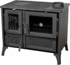 Kaminofen mit Backfach und Herdplatte 4013 Schwarz Holzofen Produktbild-Vorschau 3