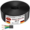 15m Kunststoffschlauchleitung H05VV-F 3G1,5 Schwarz Produktbild-Vorschau 4