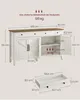 VASAGLE Küchenschrank, Sideboard mit Schubladen, Produktbild-Vorschau 6