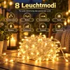 30M 300LEDs 8 Modi Lichterkette Strom, Timer, Merkfunktion, Produktbild-Vorschau 5