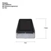A product shot of a solar-powered LED wall light with dimensions indicated. Produktbild-Vorschau