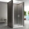 i-flair Duschtür 89-92 cm - Höhe: 185 cm, aus satiniertem 6 Produktbild-Vorschau 1