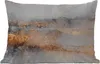 MuchoWow® Outdoor Kissen - Nebel - Gold - Abstrakt - 50x30 Produktbild-Vorschau 1