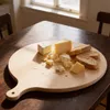 Tagliere rotondo con manico 40 cm in faggio per tagliare Anteprima dell’immagine prodotto 8