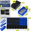 MASKO® Wandregal + Stapelboxen + Werkzeughalter | 45 tlg Produktbild-Vorschau 7