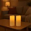 Bougies LED Relaxdays, lot de 2, 24,5 cm, avec Voir les images du produit 2