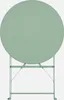 sweeek - Klappbarer Bistro-Gartentisch aus Stahl Ø 60 cm, 2 Produktbild-Vorschau 2