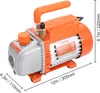A VEVOR vacuum pump with dimensions indicated. Produktbild-Vorschau