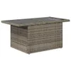 10-tlg. Garten-Sofagarnitur mit Kissen Grau Poly Rattan Produktbild-Vorschau 3