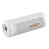 A white cylindrical dehumidifier on a white background. Voir les images du produit