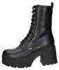 Buffalo Mila Lace Up Mid Damenschuhe Schnürstiefel Schwarz Produktbild-Vorschau 9