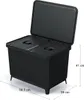 nabbi Odpadkový koš na tříděný odpad NKS60W2 46 l - černá Náhled obrázku produktu 5