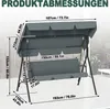 LZQ Hollywoodská hojdačka 3-miestna 193 cm – záhradná Náhľad obrázku produktu 2