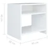 vidaXL Nachttisch Weiß 40x30x40 cm Holzwerkstoff Produktbild-Vorschau 6