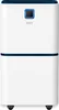A white dehumidifier with blue accents and a digital display on a white background. Produktbild-Vorschau