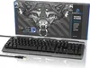A gaming keyboard and its packaging are displayed on a white surface. Produktbild-Vorschau