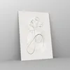 Bilder auf glas - Einteilig - Frau eins Linie - 50x70cm - Produktbild-Vorschau 4