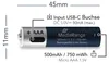 MediaRange Batterie wiederaufl. USB-C Li-ION AAA 1,5V  4St. Produktbild-Vorschau 7
