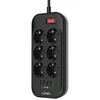 LDNIO SE6403 Vcensobn zsuvka s 6 zsuvkami, 4x USB, svteln Náhled obrázku produktu 9