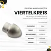 Viertelkreis Edelstahlschiene Profil Fliesenschiene Produktbild-Vorschau 3