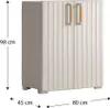 Keter Groove Basso, Brązowy, Gips, 2 drzw., 1 pół., 800 mm, Podgląd zdjęcia produktu 5