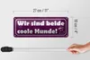 Blechschild Spruch 27x10cm wie sind beide coole Hunde Produktbild-Vorschau 5