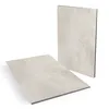 Two vinyl flooring tiles are shown against a white background. One tile is lying flat in the foreground, and the other is standing upright in the background. Produktbild-Vorschau