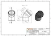 Ostendorf KG2000 SN10 Bogen DN/OD 250 45 Grad Produktbild-Vorschau 2