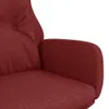 vidaXL Poltrona relax in tessuto rosso vino Anteprima dell’immagine prodotto 6