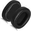 Two black headphone ear pads are shown in a close-up shot against a white background. Podgląd zdjęcia produktu