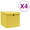 vidaXL Pudełka do przechowywania z pokrywkami 4 szt. Podgląd zdjęcia produktu 6