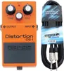 Boss DS-1 Distortion Pedal mit Gitarrenkabel 3m Produktbild-Vorschau 1
