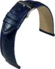 Barington Kroko-Print Uhrenarmband Leder blau Krokoprägung Produktbild-Vorschau 2