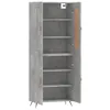 vidaXL Highboard Betongrau 69,5x34x180 cm Holzwerkstoff - Produktbild-Vorschau 5