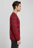 Urban Classics Regular Stripe LS rouge vif/noir - M Voir les images du produit 12