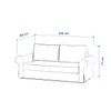 Dekoria Bezug für Backabro 3-Sitzer Sofa ausklappbar, grau, Produktbild-Vorschau 4