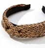 Breites Rattan Stirnband Natur Flechtmuster Ajour Twist Produktbild-Vorschau 4