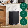 CASABEL Pattumiera, 2x30L, nero, acciaio inox, Pattumiera Anteprima dell’immagine prodotto 3