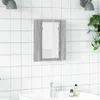 vidaXL Armoire à miroir LED gris Sonoma 40x12x45 cm Bois Voir les images du produit 2