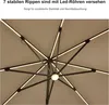 PURPLE LEAF Ampelschirm 300 x 300 cm Sonnenschirm mit LED Produktbild-Vorschau 6