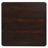 vidaXL Bistro stůl z MDF a oceli čtvercový 80×80×75cm tmavý Náhled obrázku produktu 4