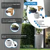 4rain Réservoir VASO DÉCOR 2en1 220 L, gris zinc incl. Voir les images du produit 4