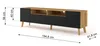 A 3D render of a TV stand with dimensions indicated. Podgląd zdjęcia produktu