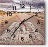Wanduhr - Quadrat - Glasuhr - USA Route 66 Reise - 30x30cm Produktbild-Vorschau 1