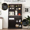 COSTWAY Küchenschrank, für 45 L Mülleimer, Buffetschrank Produktbild-Vorschau 6