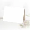 50 Tischkarten Blanko weiß, Hochzeit Geburtstag, DIY Produktbild-Vorschau 4